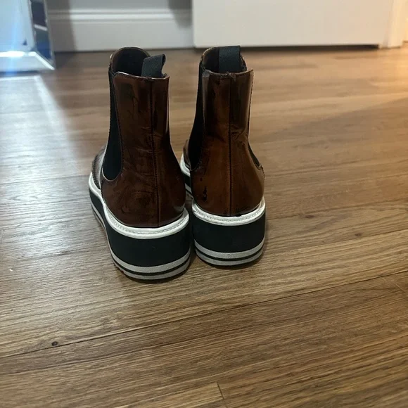 Prada brown Chelsea boot sneaker - Picture 3 of 5